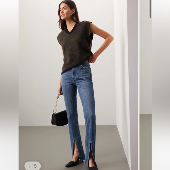 Pistola The Colleen split hem Jean 26 $170 - Picture 2 of 15